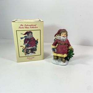 International Santa Claus Belsnickle Canada Scarf Tree Figurine Christmas 1997